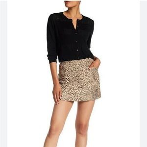 Joie Leopard Mini Skirt